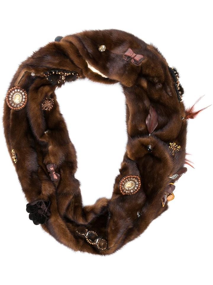 Liska Liska Odett Demibuff Mink Fur - Brown