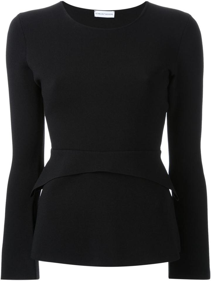 Scanlan Theodore Crepe Knit Tailored Top