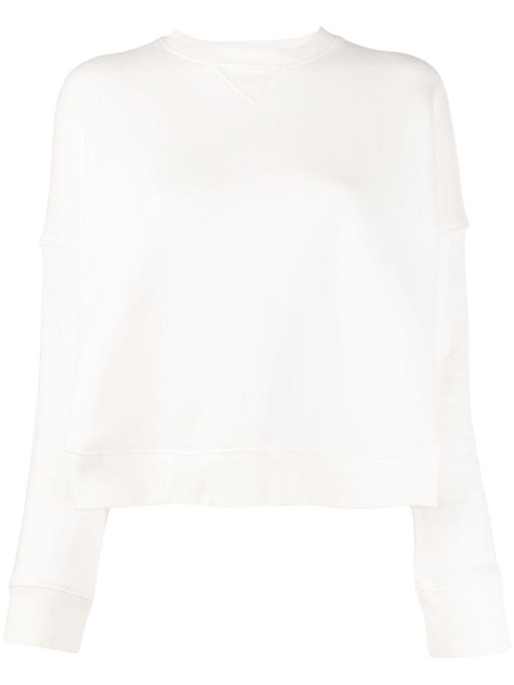 Ymc Stitched Detail Sweater - White