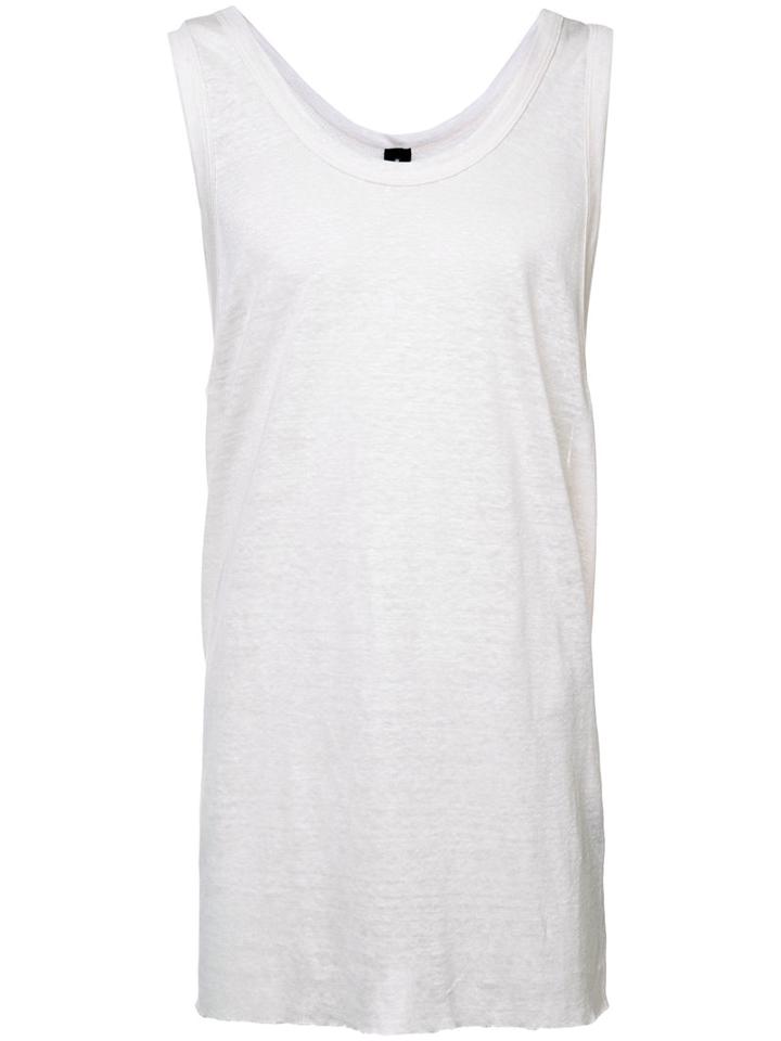 Osklen - Classic Tank Top - Men - Linen/flax - M, White, Linen/flax