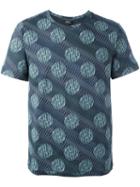 A.p.c. Dot Print T-shirt, Men's, Size: Xl, Blue, Cotton