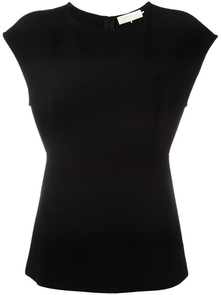 L'autre Chose Round Neck Blouse, Women's, Size: 42, Black, Virgin Wool