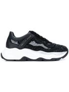 Philipp Plein Rhinestone Embellished Sneakers - Black