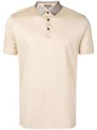 Lanvin Contrast Collar Polo Shirt - Neutrals