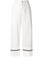 Philosophy Di Lorenzo Serafini Wide Leg Cropped Pants - White