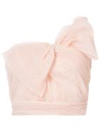 Red Valentino Cropped Bow Top - Pink