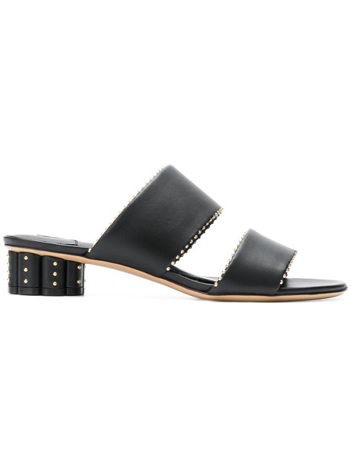 Salvatore Ferragamo Classic Strappy Mules - Black