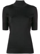 Givenchy High Neck Knitted Top - Black