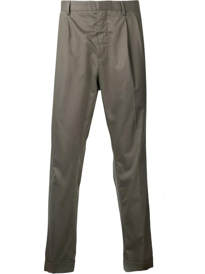 Cerruti 1881 - Loose Chinos - Men - Cotton - 46, Brown, Cotton