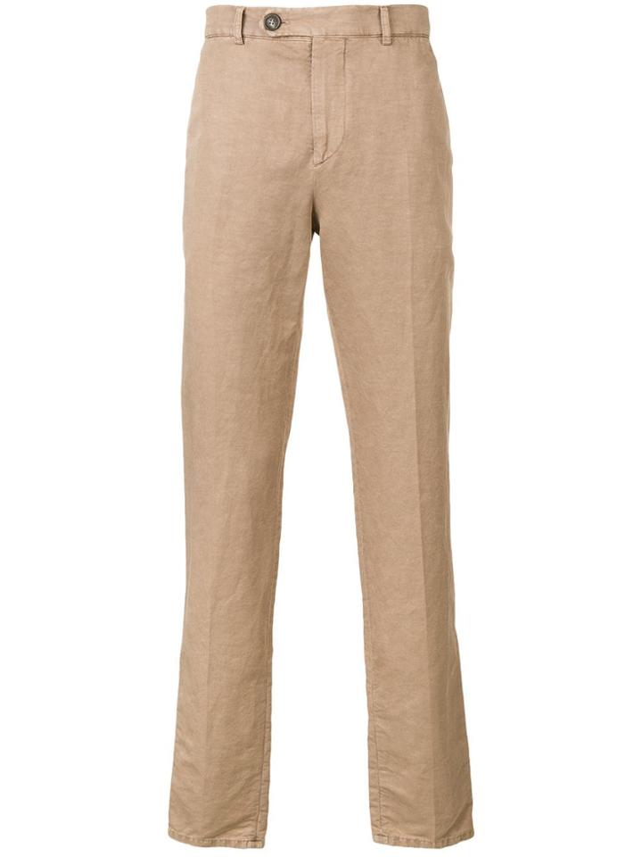 Brunello Cucinelli Classic Chino Trousers - Brown