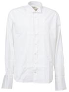 Faith Connexion Pleated Shirt, Men's, Size: M, White, Cotton