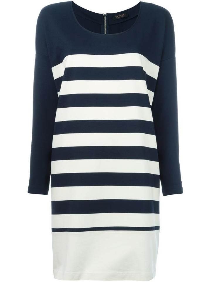 Twin-set Striped Shift Dress