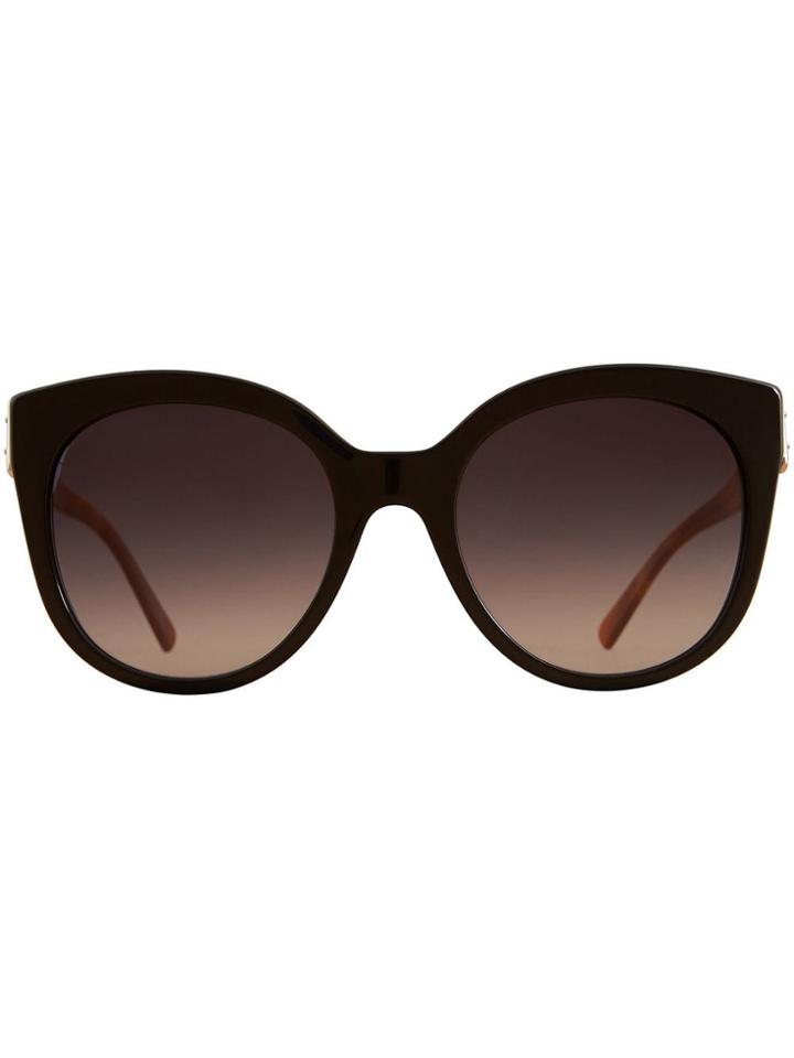 Burberry Buckle Detail Cat-eye Frame Sunglasses - Brown