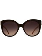 Burberry Buckle Detail Cat-eye Frame Sunglasses - Brown