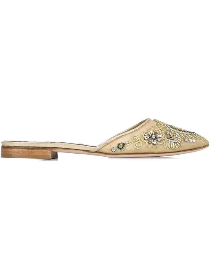 Marchesa 'alexa' Mules - Metallic