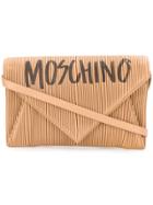 Moschino Micro Pleated Graffiti Bag - Nude & Neutrals