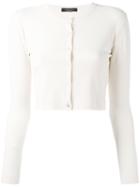 Cropped Cardigan - Women - Polyester/viscose - M, Nude/neutrals, Polyester/viscose, Roberto Collina