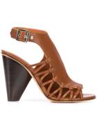 Derek Lam Nora Lace Up Sandal - Brown