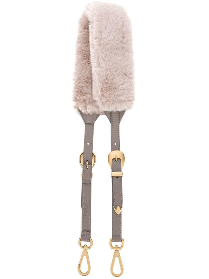 Orciani Fur Shoulder Strap - Pink & Purple
