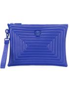 Versace Medusa Labyrinth Clutch Bag, Men's, Pink/purple, Leather