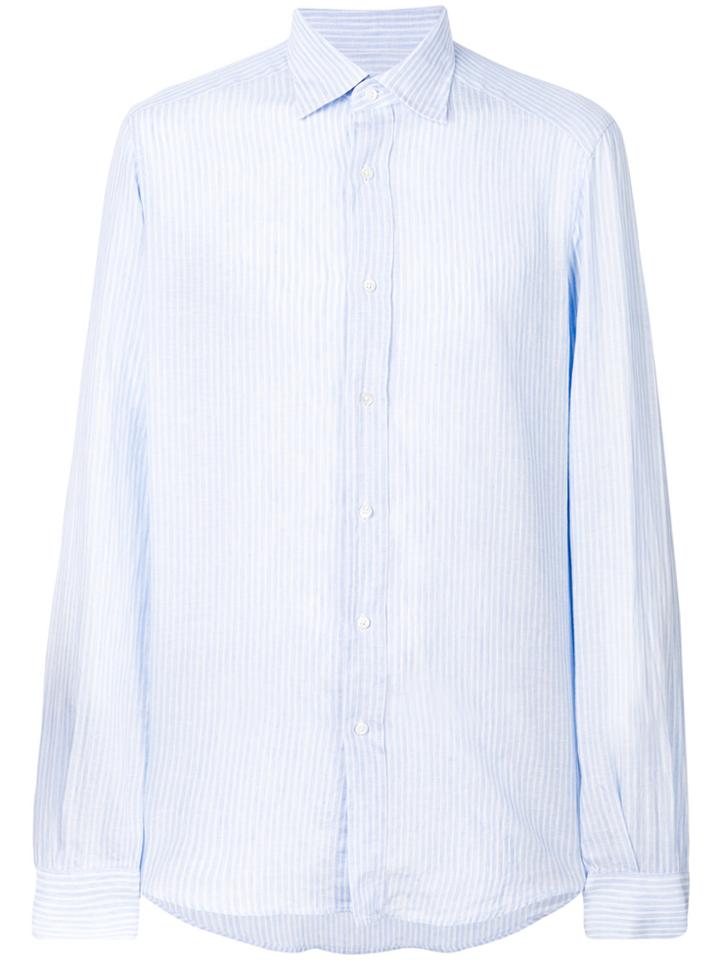 Fashion Clinic Timeless Pinstripe Shirt - Blue