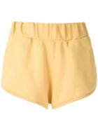 Andrea Bogosian Embellished Panama Shorts - Yellow