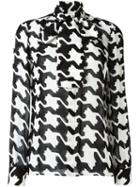 Dsquared2 Geometric Print Pussybow Blouse
