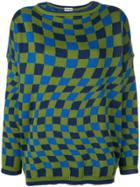 Molly Goddard Optical Pattern Sweater - Blue