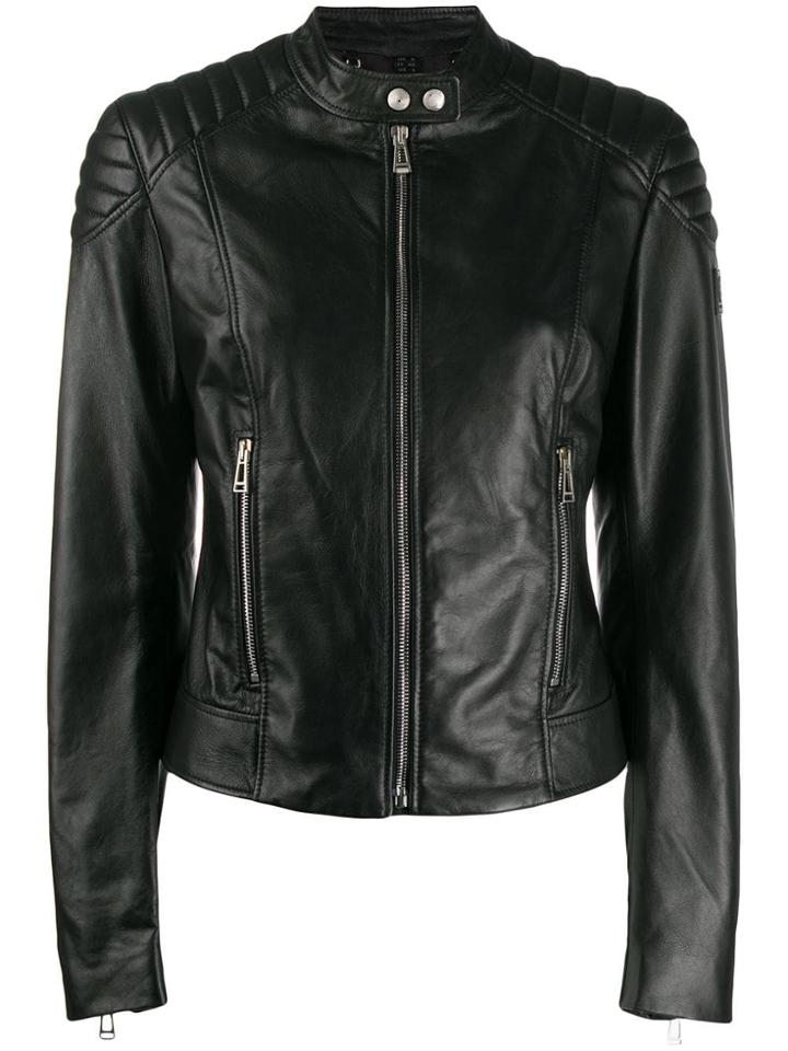 Belstaff Fitted Zipped Jacket - Black