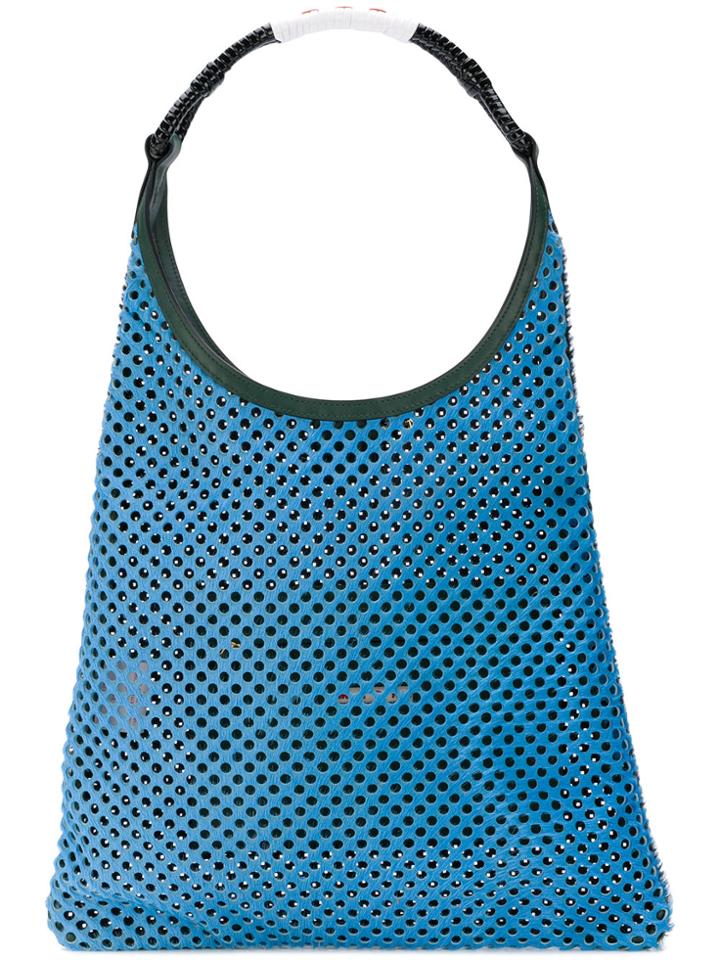 Marni Perforated Tote - Black