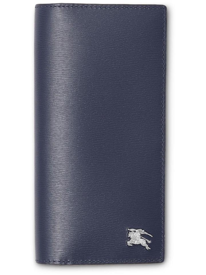 Burberry London Leather Continental Wallet - Blue