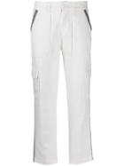 Twin-set Stud Combat Trousers - White