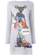 Moschino Rat-a-porter T-shirt Dress - Grey