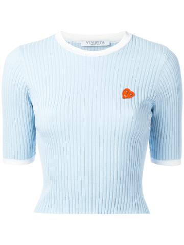 Vivetta Mosca Sweater, Women's, Size: 44, Blue, Cotton/viscose/polyamide