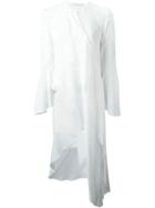 Givenchy Draped Asymmetric Blouse, Women's, Size: 36, White, Silk