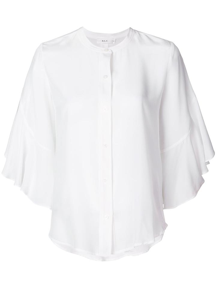 A.l.c. Ruffled Sleeve Top - White
