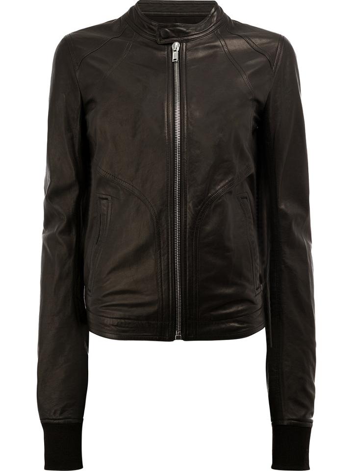 Rick Owens - Intarsia Jacket - Men - Cotton/lamb Skin/cupro/virgin Wool - 50, Black, Cotton/lamb Skin/cupro/virgin Wool