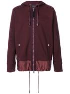 Diesel Black Gold - Double Hem Drawstring Hoodie - Men - Cotton/nylon - M, Red, Cotton/nylon