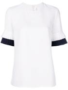 Victoria Victoria Beckham Pleat Sleeve Top - Unavailable