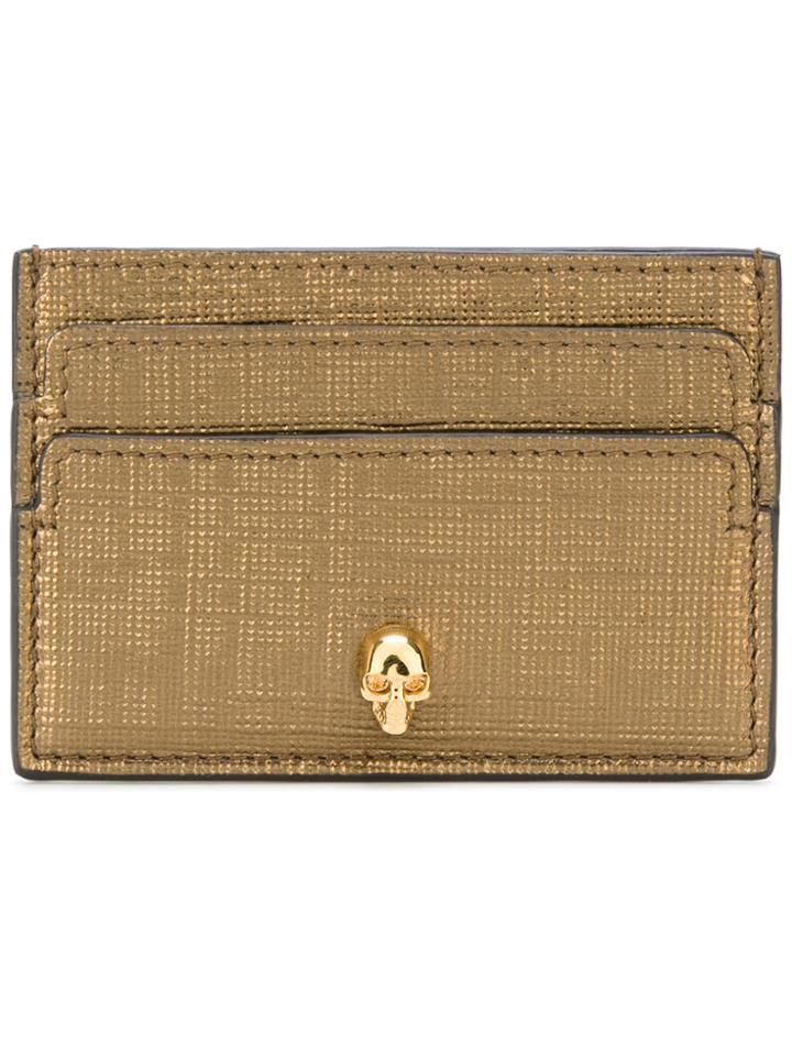 Alexander Mcqueen Skull Cardholder - Metallic