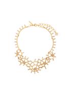 Oscar De La Renta Shell Pavé Necklace - Metallic
