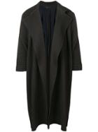 Homme Plissé Issey Miyake Long Plisse Overcoat - Black