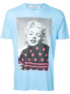 Education From Youngmachines Marilyn Monroe T-shirt, Men's, Size: 3, Blue, Cotton