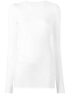Labo Art Elongated Sleeves T-shirt, Women's, Size: 2, White, Cotton/spandex/elastane
