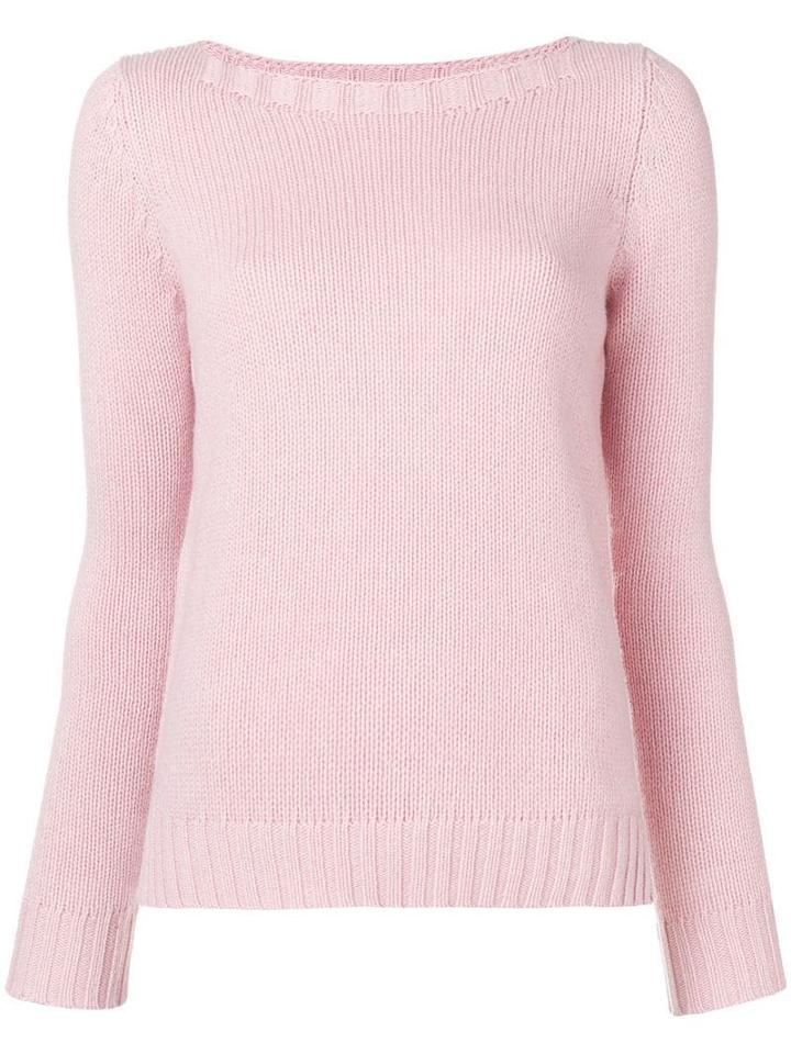 Aragona Cashmere Knit Sweater - Pink