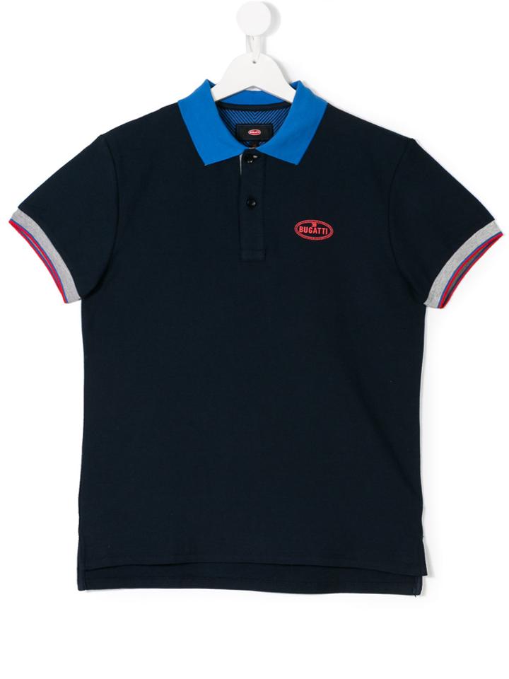 Bugatti Kids Chest Logo Polo Shirt - Blue