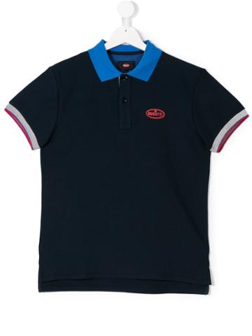 Bugatti Kids Chest Logo Polo Shirt - Blue