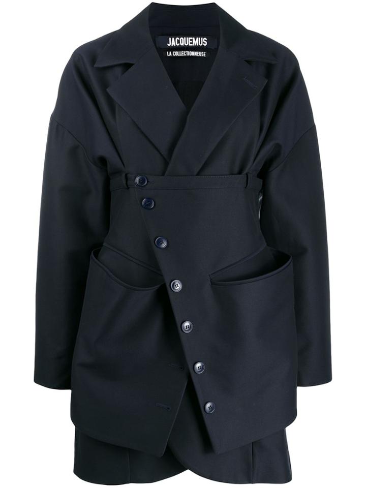 Jacquemus Layered Short Coat - Blue