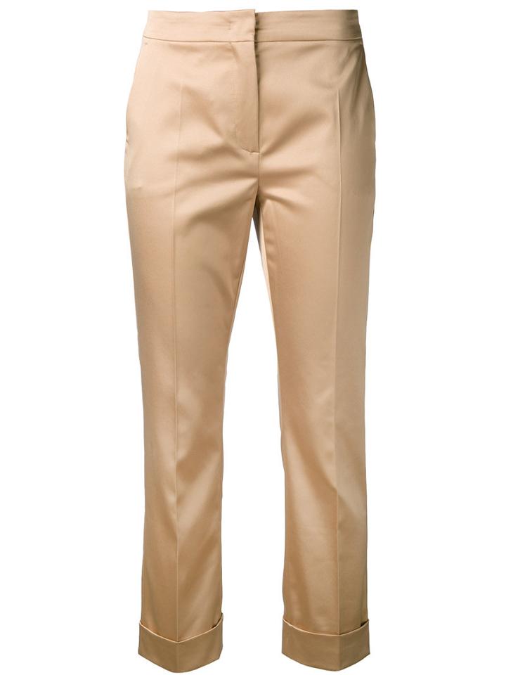 Max Mara - Cuffed Trousers - Women - Polyester/spandex/elastane - 40, Nude/neutrals, Polyester/spandex/elastane
