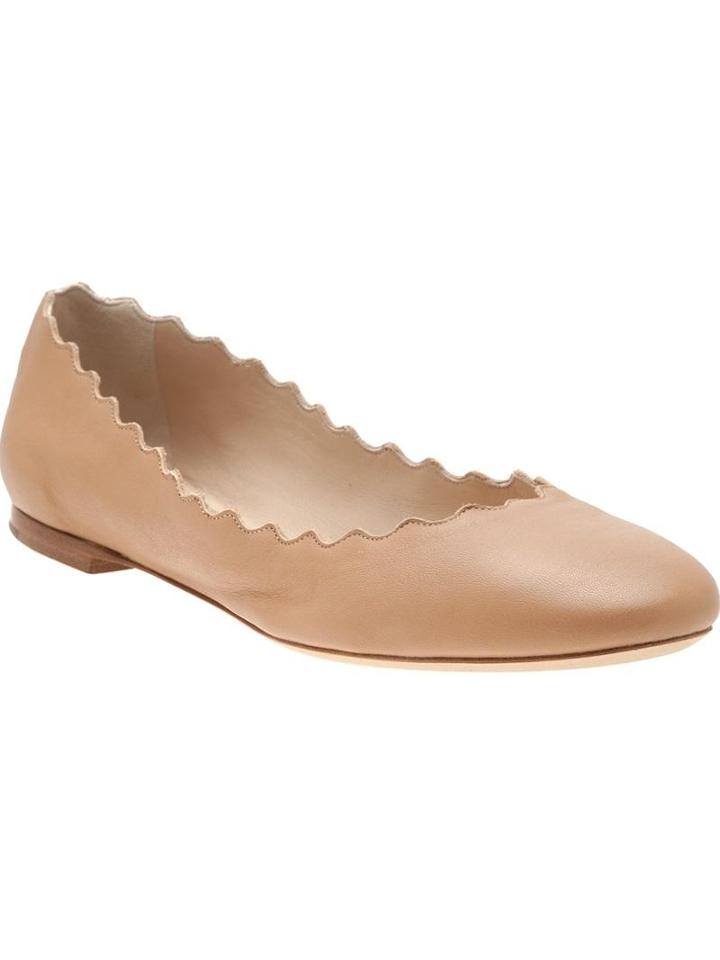 Chloe Scalloped Ballerina Flat